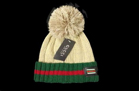 gucci wool hat with pom pom|women's Gucci hats.